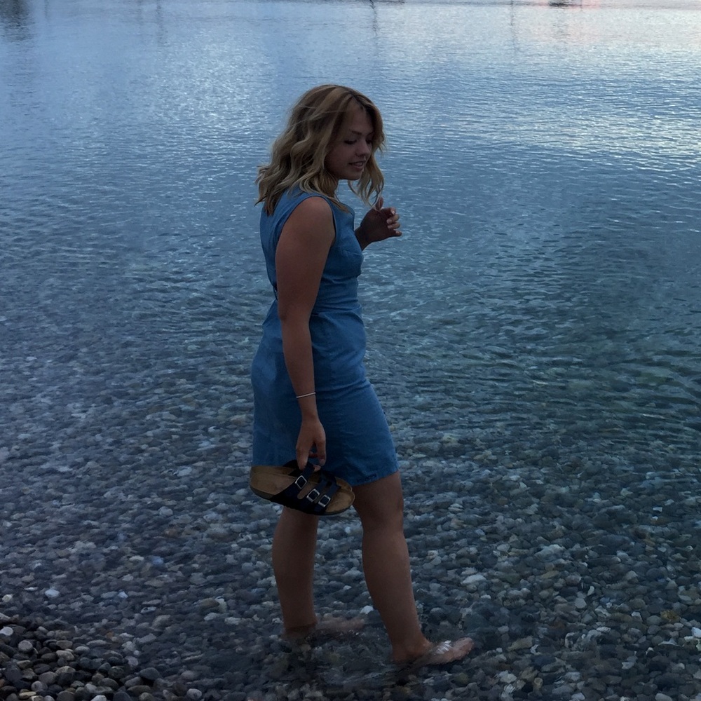 Blue dress